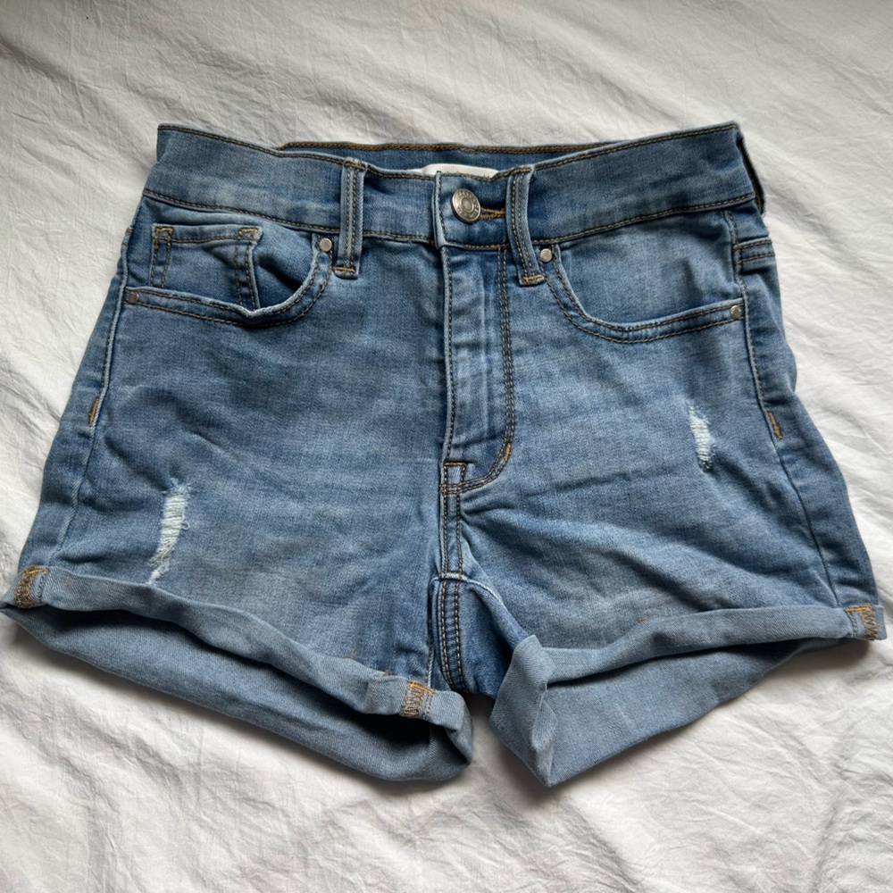 PacSun Blue Jean Shorts Distressed Vintage Style